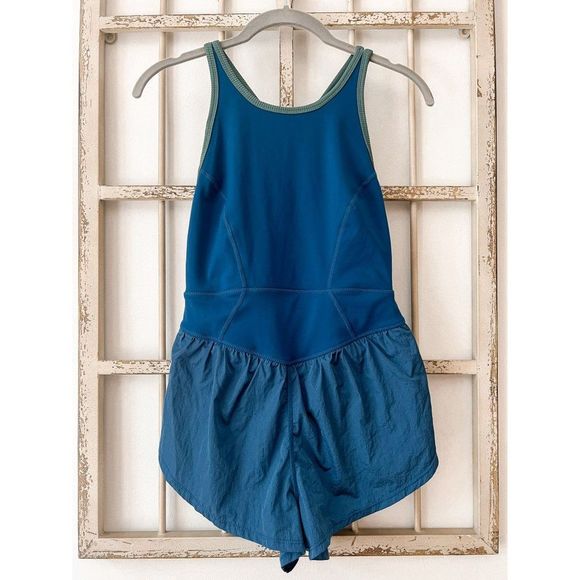 NWT Free People Movement Last Mile Runsie in Blue - Picture 4 of 10